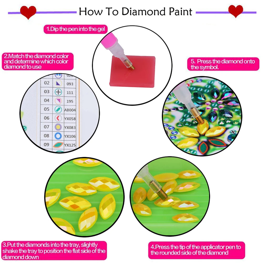 Acrylic Christmas House Diamond Painting Tabletop Ornaments Kit Table Top Diamond Painting Ornament Kits for Home Office Decor