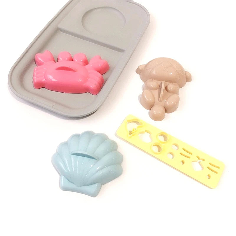 4PCS DIY Sandwich Rice Ball Mold Cartoon Marine Animals Sushi Mold Kitchen Gadgets Baby Kids Breakfast Sushi Bento Accessories