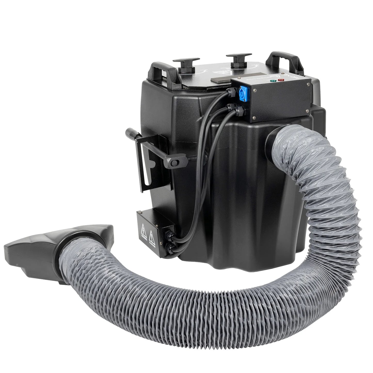6000W Dry Ice Fog Machine Black Stainless Steel, Large 2152ft² Coverage, Intelligen for Large Stage Performances