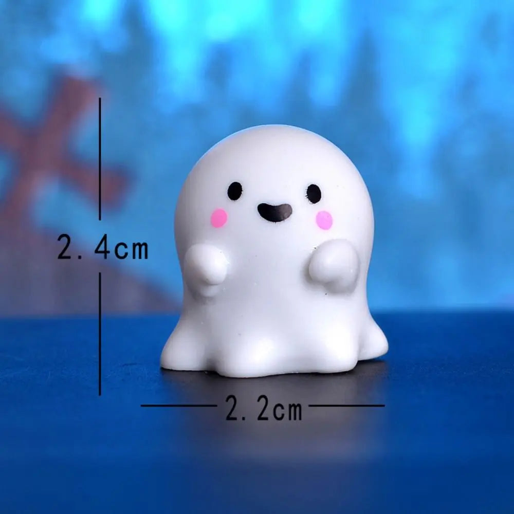 Pumpkin Halloween Resin Craft Miniature Decoration Ghost Decoration Micro Landscape Figurines Mini Ornaments DIY Accessories