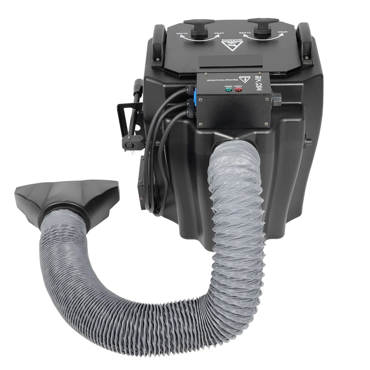 6000W Dry Ice Fog Machine Black Stainless Steel, Large 2152ft² Coverage, Intelligen for Large Stage Performances