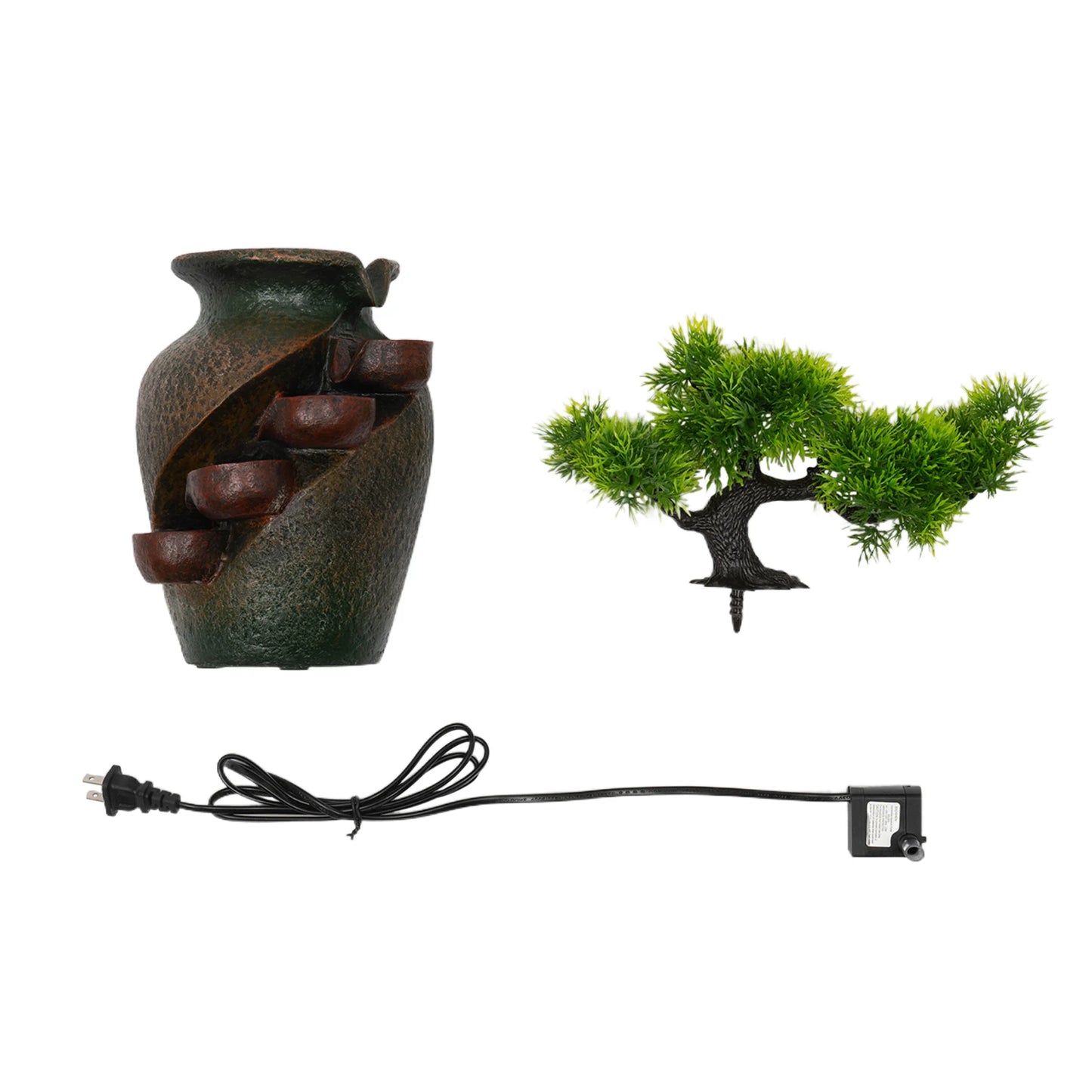 Mini Waterfall Tabletop Fountain, Indoor Relaxation Water Feature, Tabletop Fountains for Home Decoration