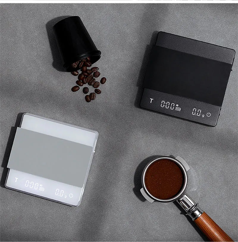MHW-3BOMBER Digital Kitchen Coffee Scale High Precision Cyclic Rechargeable Espresso Electronic Scale Home Barista Accessories