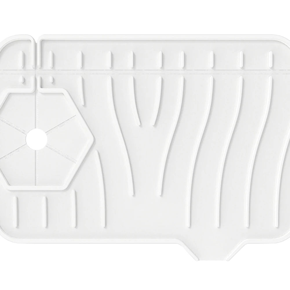 Silicone Drain Pad Countertop Protector Water Splash Catcher Mats Double-sided Faucet Splash Guard Tray Bathroom Kitchen Gadgets