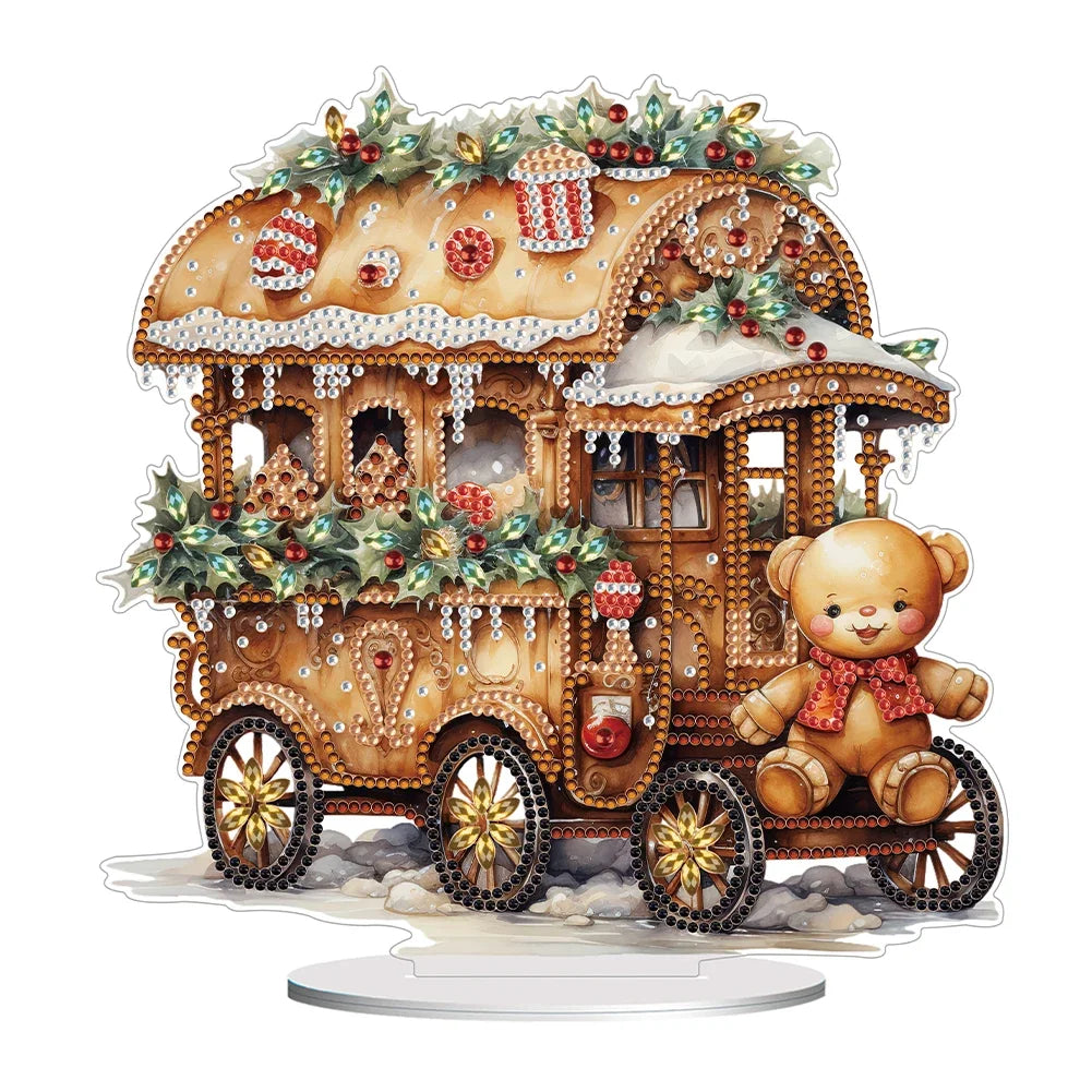 Special Shape Diamond Painting Table Decor Diamond Art Table Decor Christmas Crystal Painting Desktop Kit Gift for Christmas