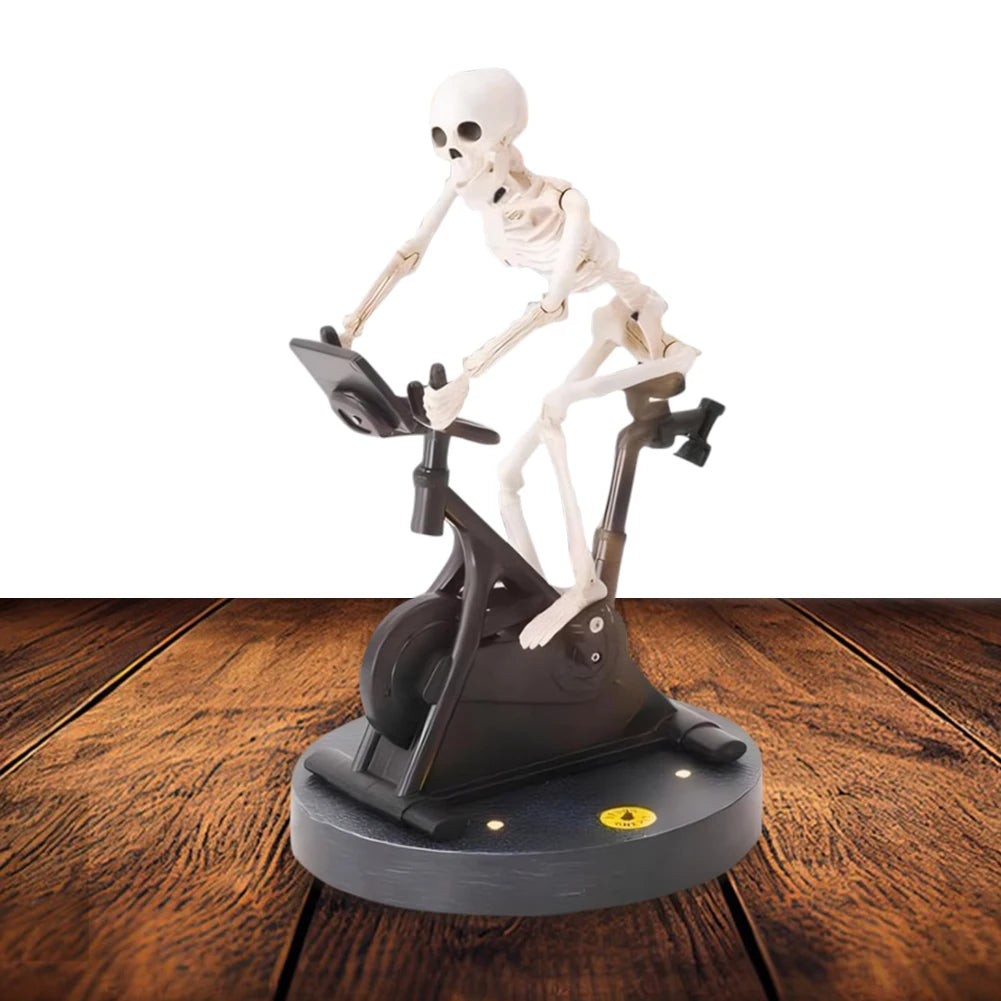 Resin Skeleton Riding Bike Halloween Skeleton Decor Skeletons Statue Halloween Decorations