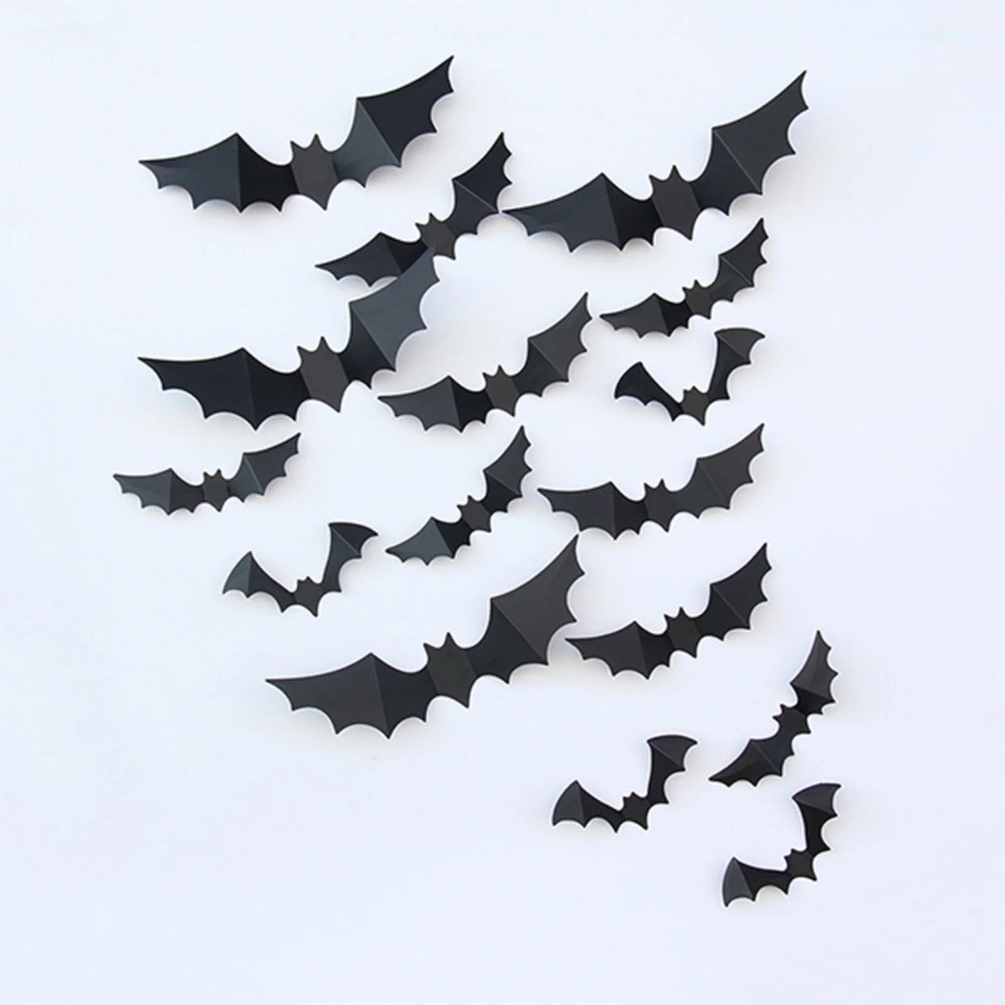 Halloween Party Supplies 20Pcs Spider Wall Stickers PVC 3D Scary Spider Decal for Indoor Haunted House Decorations