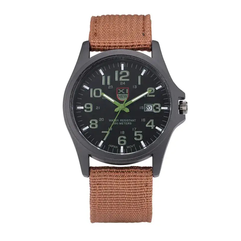 Sports Watch Quartz Nylon Band with Date