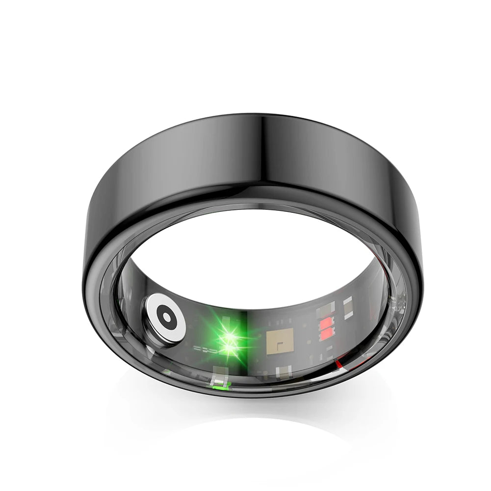 R02 Smart Ring Fitness Tracker Ring 5.0 Bluetooth-Compatible Blood Oxygen Tracker IP68 & 5ATM Waterproof for Android for IOS