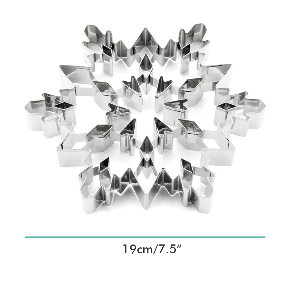 3D Snowflake Cake Mold Stainless Steel Baking Mold Multipurpose Kitchen Baking Tools Snowflake Cake Mold
