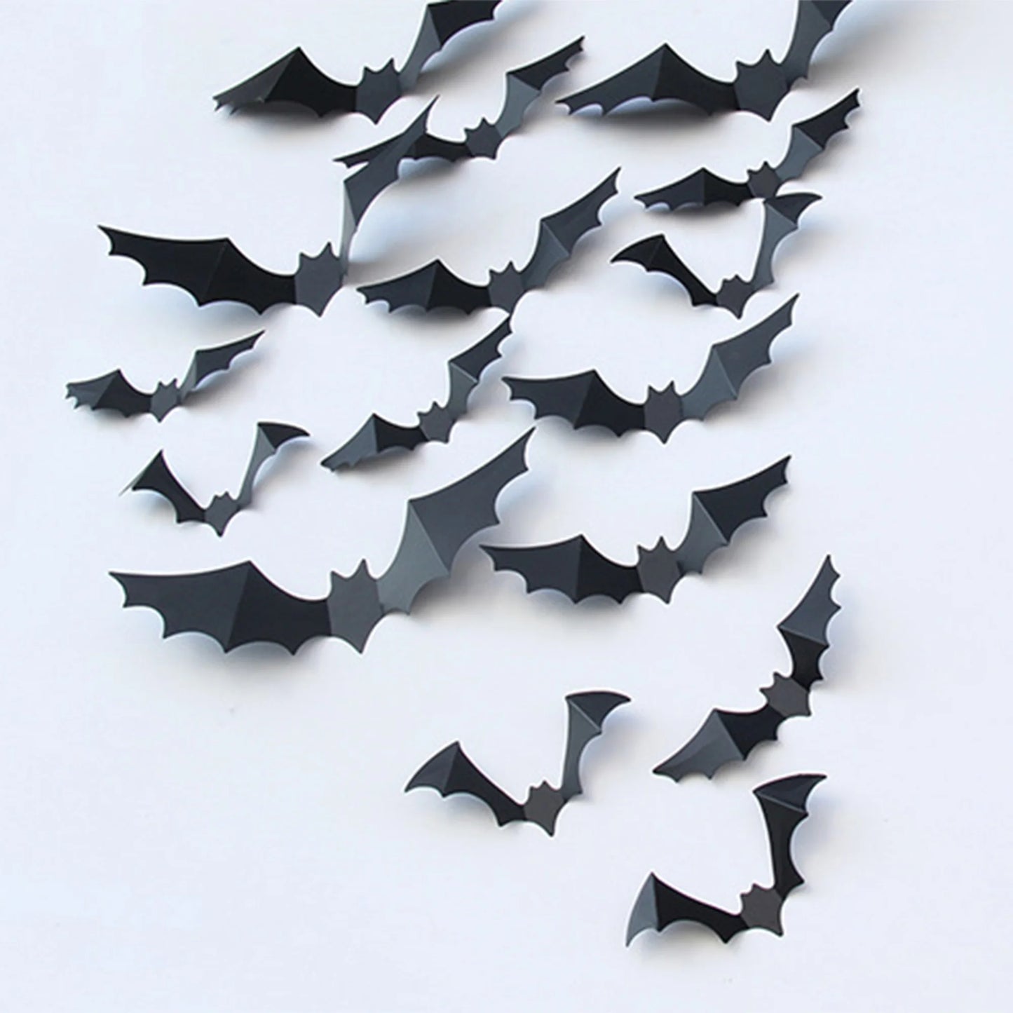 Halloween Party Supplies 20Pcs Spider Wall Stickers PVC 3D Scary Spider Decal for Indoor Haunted House Decorations