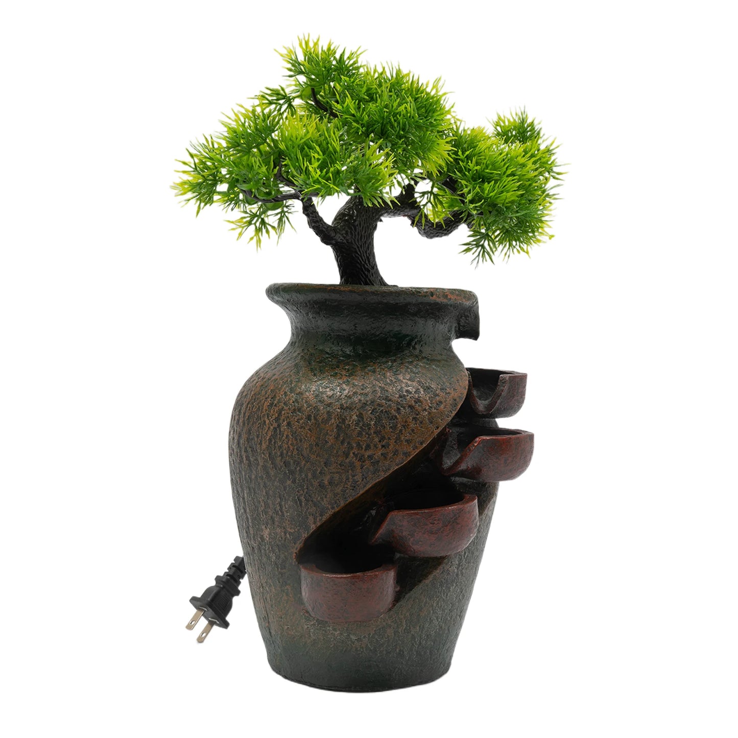 Mini Waterfall Tabletop Fountain, Indoor Relaxation Water Feature, Tabletop Fountains for Home Decoration