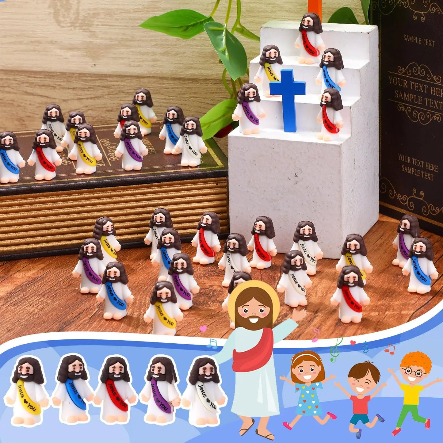 25 Pcs With Letters Christmas Jesus Ornaments Jesus Decoration Christmas Ornaments Jesus Loves You Toys Jesus Stuffers