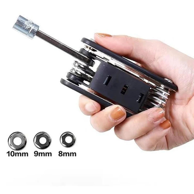 16-in-1 Socket Wrench Set, Non-Slip Rotating. Durable Stainless Steel for Home & Car Repairs. Easy & Universal Tool.
