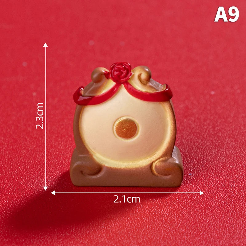 2025 Year Of The Snake Ornament Cartoon Lucky Snake Figurine Micro Landscape Car Interior Home Desktop Decoration
