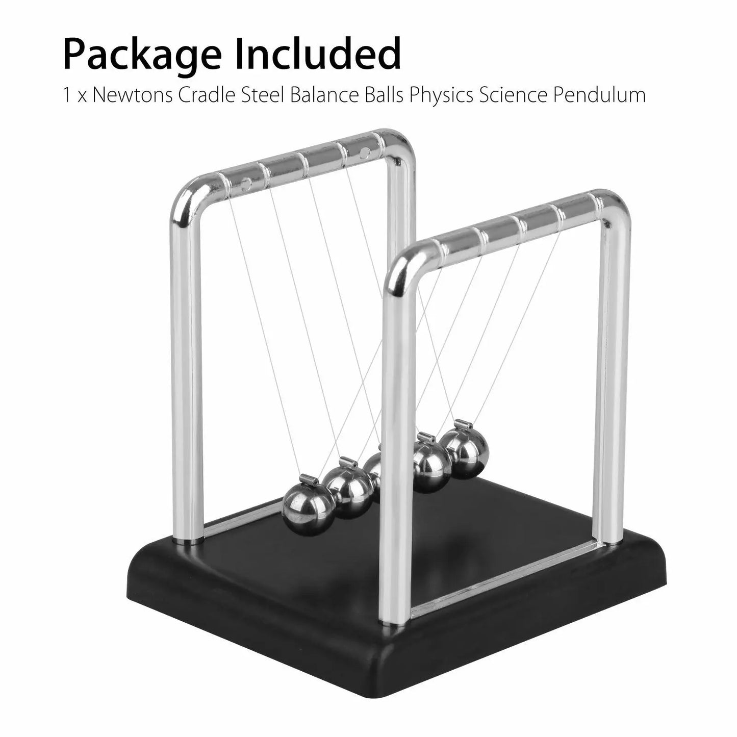 Newton's Cradle Balance Metal Ball Teaching Supplies Physics Science Pendulum Desktop Toys Stress Relief Gifts Home Decoration