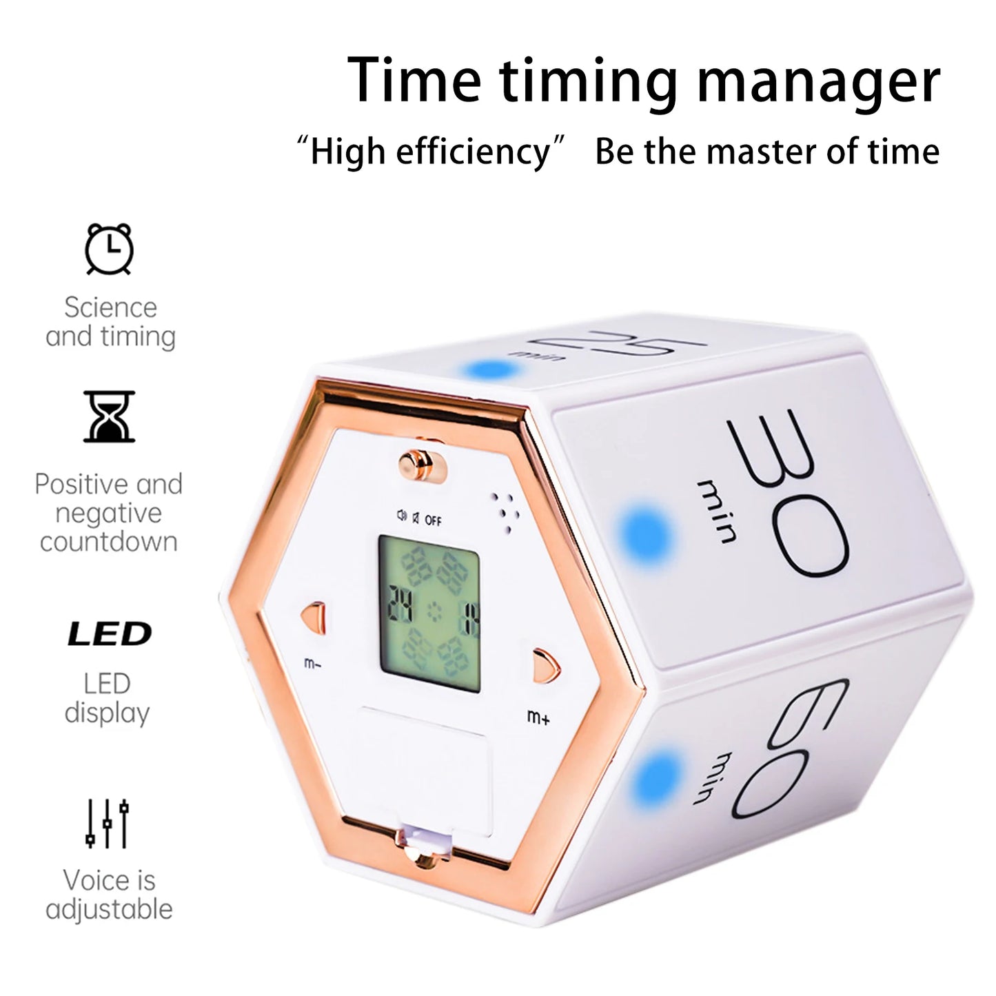 LED Display Creative Time Management Reminders 15 Seconds Long Prompt Countdown Timers Countup Timers Home Kitchen Gadgets