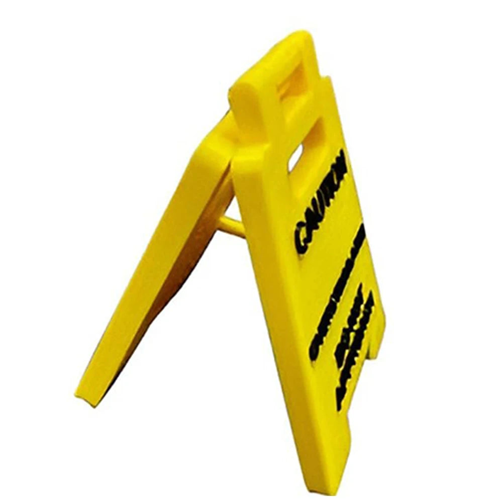Caution Overstimulated Desk Sign Desk Caution Sign 3D Printed Table Warning Decoration Mini Warning Caution Sign for Desk Decor