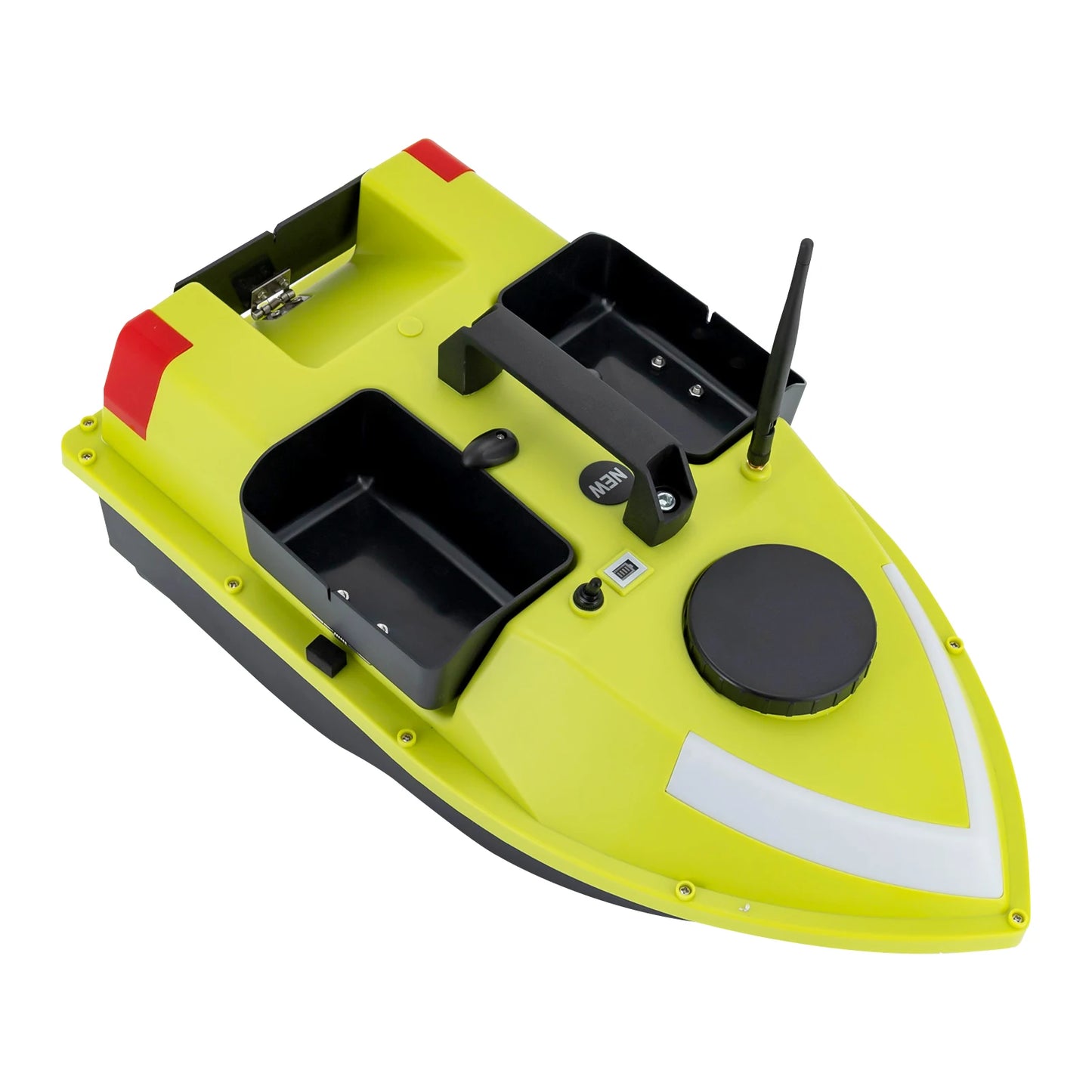 Rechargeable GPS Fishing Bait Boat with 7 Light Colors 600m Remote Control 2kg Load Bait Boat with 2 Batteries