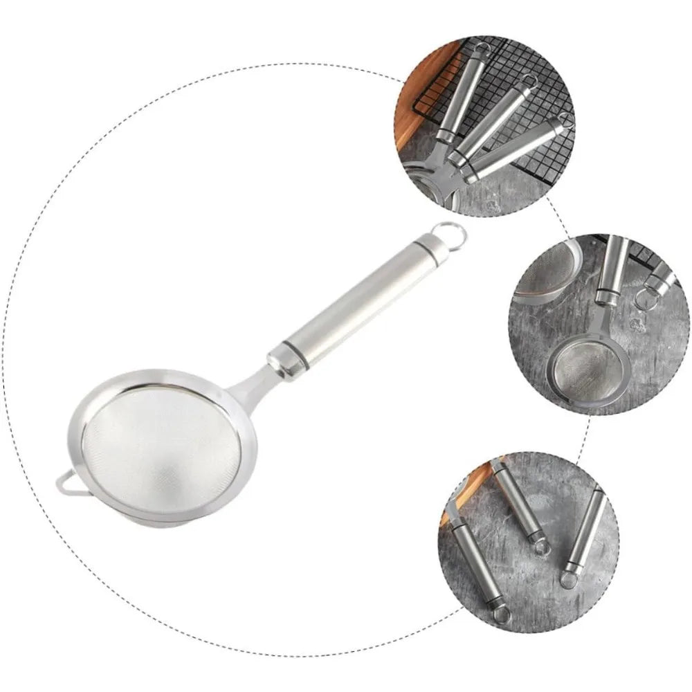 Stainless Steel Mesh Colander Strainer for Cooking Liquid Separation Dishwasher Kitchen Tool for Soy Milk Food Straining