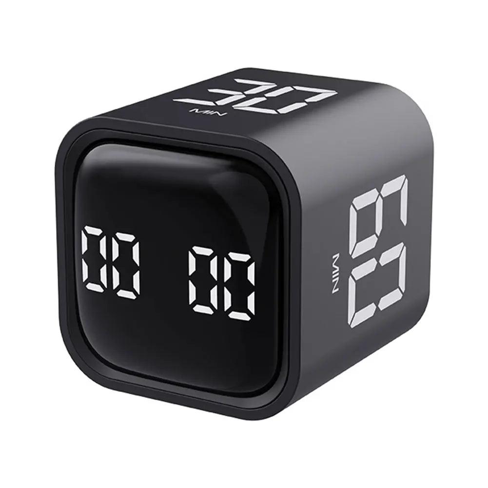 Productivity Cube Timer 5/10/30/60 Minutes and Custom Countdown Mini Digital Timer Countdown Timer for Tasks Work Study Kitchen