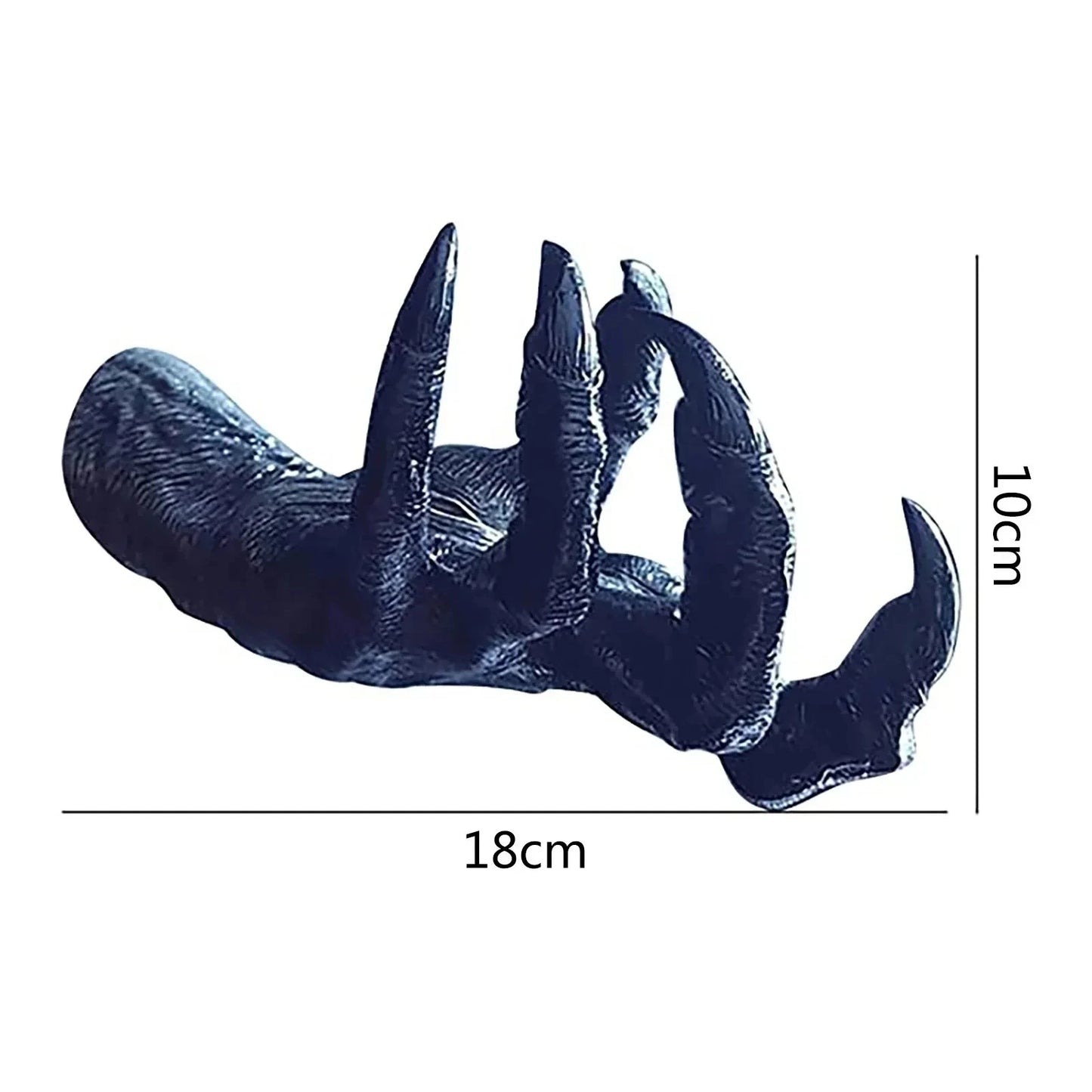 Halloween Decoration Witch Hand Statue Gothic Art Sculpture Resin Retro Wall Keys Jewelry Hange Horror Props DIY Decor