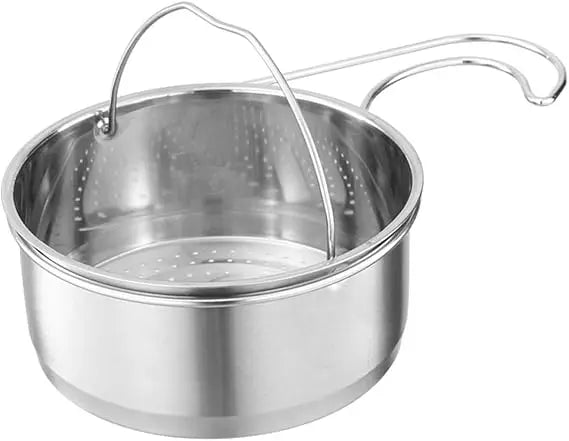 Stainless Steel Rice Washer Strainer Bowl Multi-Function Vegetable Strainer Handle for Kitchen Use Wear-Resistant Design for Wa