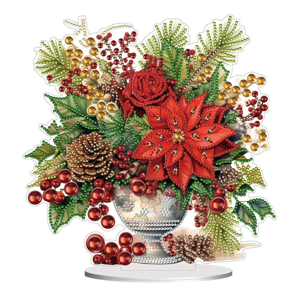 Special Shape Diamond Painting Table Decor Diamond Art Table Decor Christmas Crystal Painting Desktop Kit Gift for Christmas