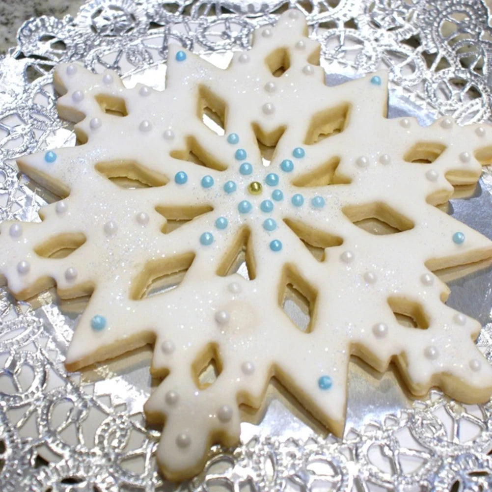3D Snowflake Cake Mold Stainless Steel Baking Mold Multipurpose Kitchen Baking Tools Snowflake Cake Mold