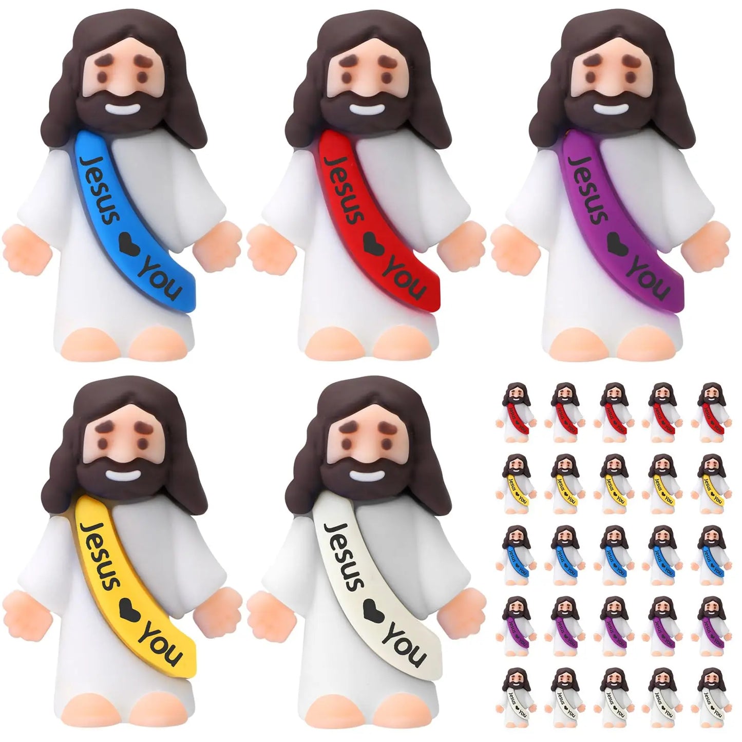 25 Pcs With Letters Christmas Jesus Ornaments Jesus Decoration Christmas Ornaments Jesus Loves You Toys Jesus Stuffers
