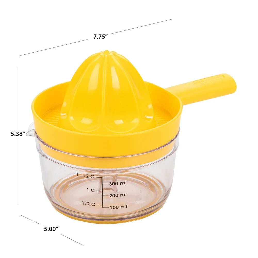 Countertop Citrus Juicer Twist and Juice Oranges Lemons Limes Easy Clean Dishwasher Safe Non-Skid Base Comfortable Grip