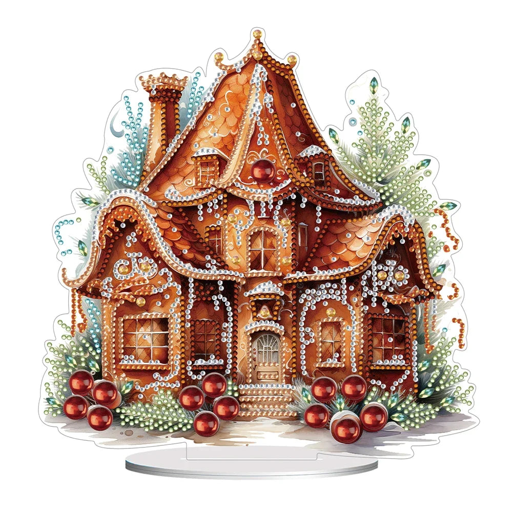 Special Shape Diamond Painting Table Decor Diamond Art Table Decor Christmas Crystal Painting Desktop Kit Gift for Christmas
