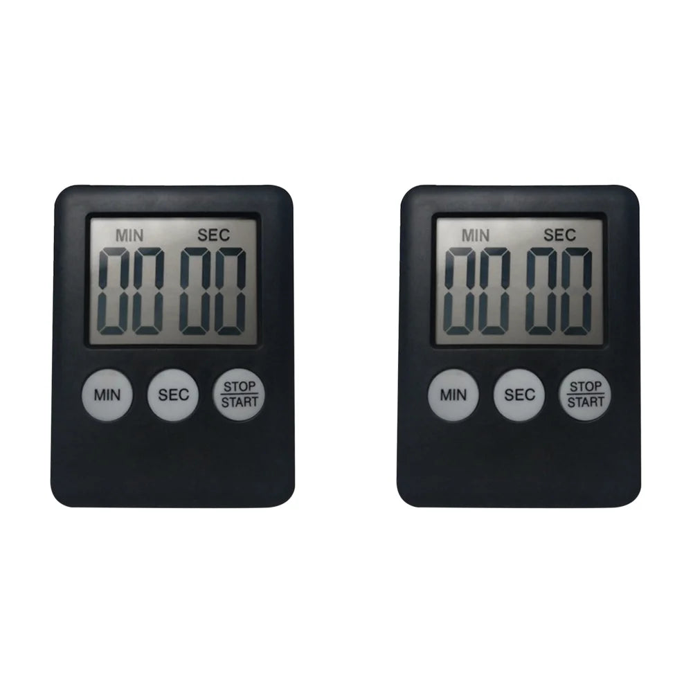 10-1PC Mini Electronic Timer Stopwatch LCD Display for Sports Exercise Baking Cooking Digital Timer Multi-Function Kitchen Timer