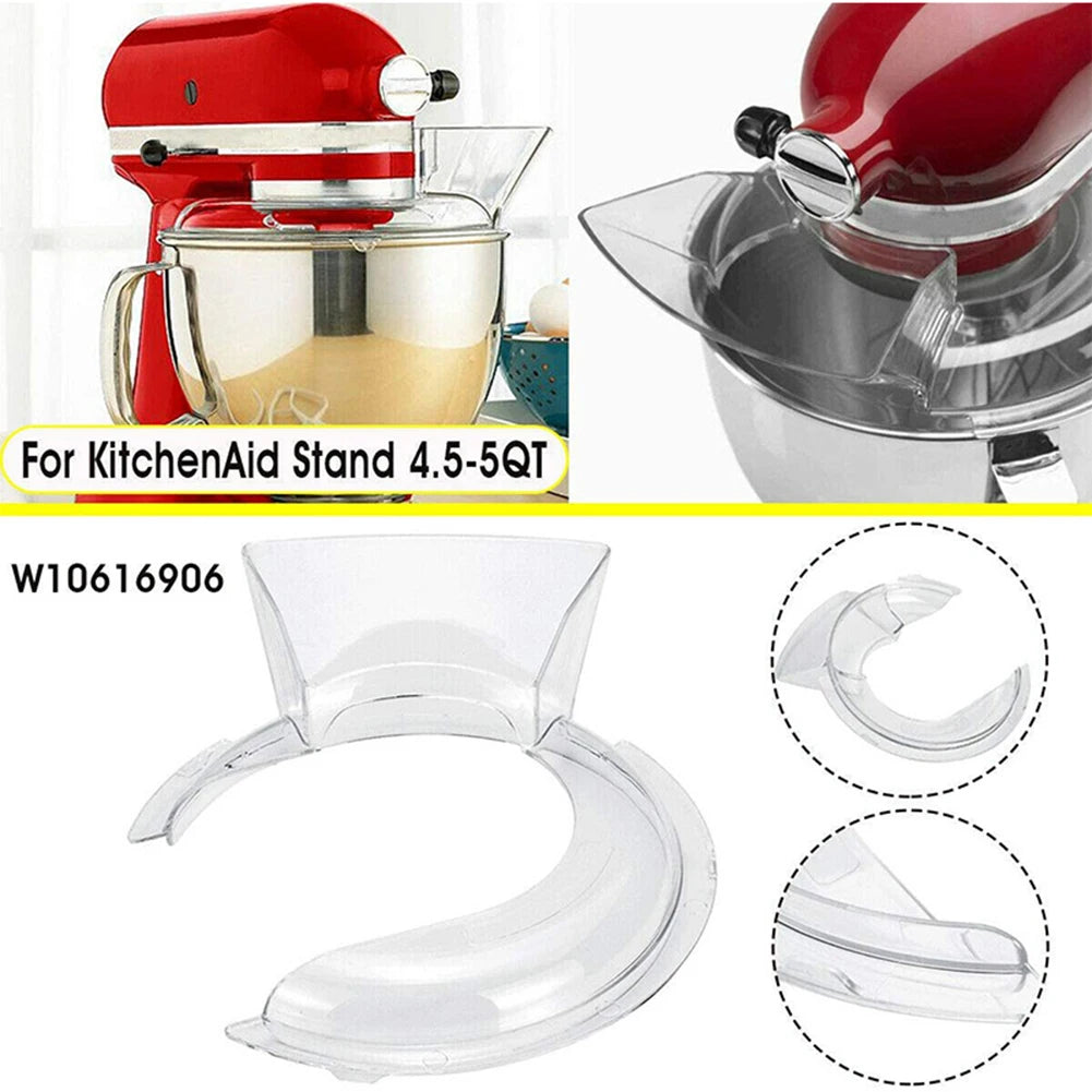 Pouring Shield Bowl Pouring Shield Tilt Head Parts Splash Guard Kitchen Aid Stand Mixers Anti-Splattering Kitchen Accessories