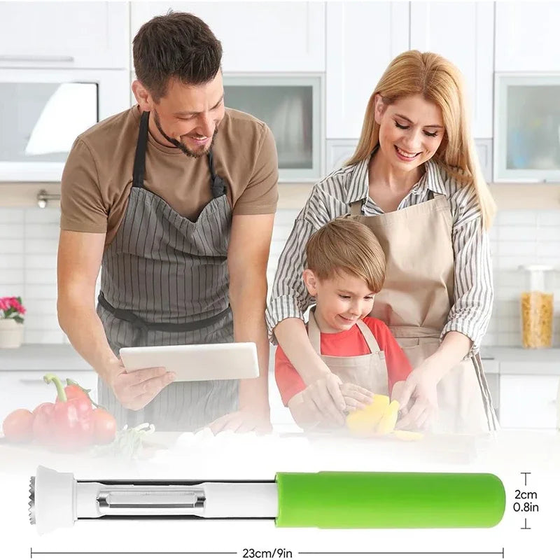 2-in-1 Apple Corer & Slicer - Christmas Baking Essentials for Holiday Desserts & Fruit Platters kitchen utensils
