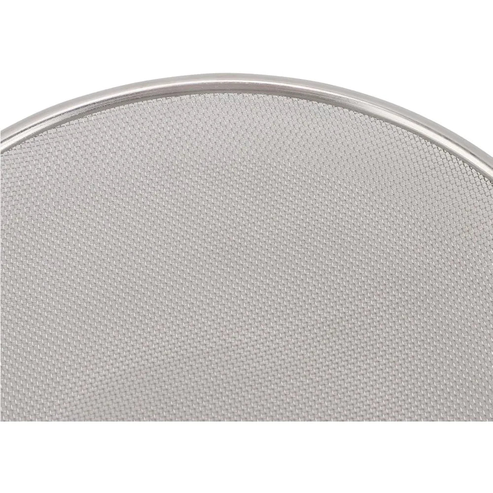304 Stainless Steel Colander Bowl Set Large Capacity Versatile Stainless Steel Colander Bowl for Home Kitchen (Fine Mesh Disk, D