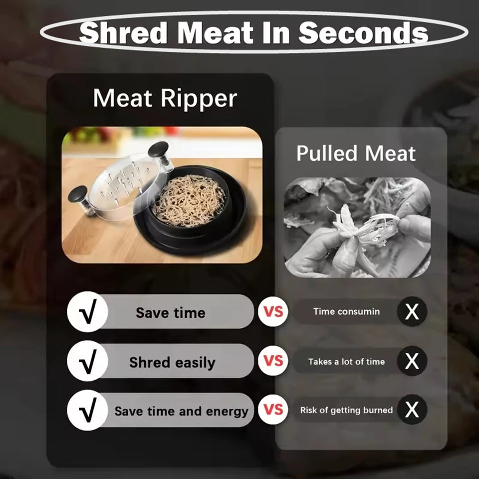 Kitchen Chicken Shredder Non-Slip Meat Grinders For Pork Beef Cooked Chicken Breasts Vegetable Kitchen Tool Handle Shredder