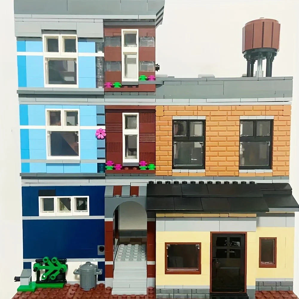 Creative Expert ParisianRestaurant Street View Building Blocks Assembly Model Sets Bricks Toys Decor Gift For Kids Adults 10243