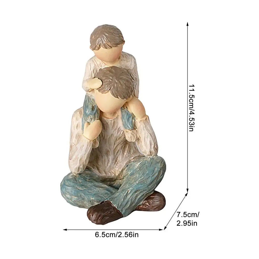 Nordic Angel Love Family Resin Figure Figurine Ornaments Family Happy Time Home Decor Crafts Statue Mother's Day Birthday Gifts