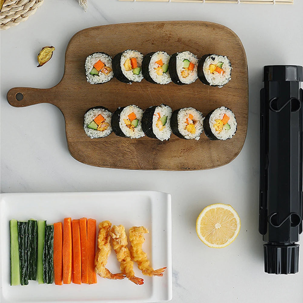 DIY Sushi Making Mold Food Grade Plastic Sushi Roller Mold Maker for Kitchen Easy Sushi Cooking Rolls Beginner Sushi Kit Tools
