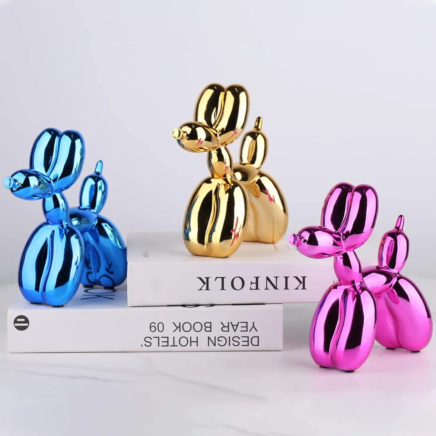 Dog Decor,Balloon Animal Decor,Shelf Decor Preppy Room Decor,Cute Statue Home Decor, Bedroom Modern Sculpture Desk Decor,Office