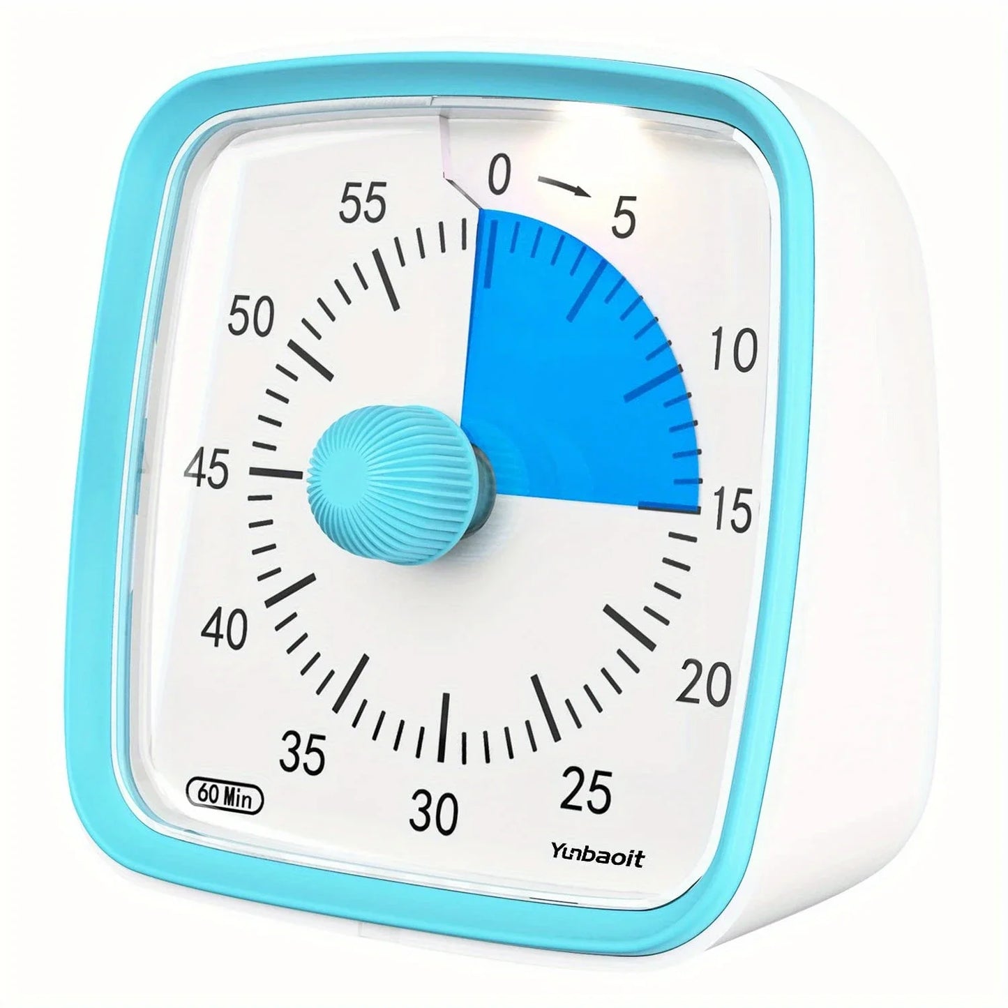 1pc Silent Visual Timer With Night Light - 60-Minute Countdown Timer- Time Management Tool For Home, School, And Work - VT03