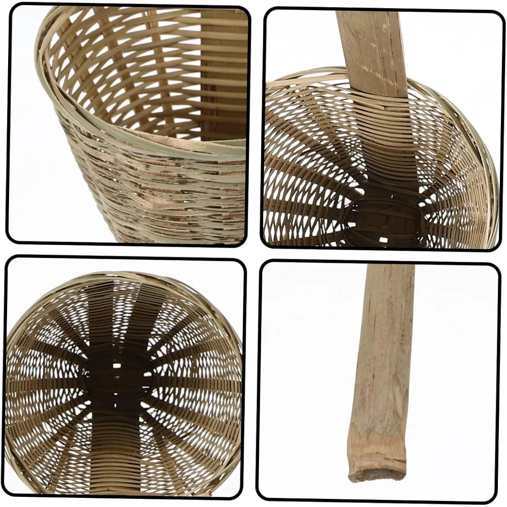 Bamboo Colander Strainer Noodle Skimmer Cooking Spoon Multi-functional Kitchen Tool