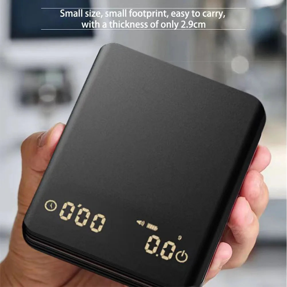 Electronic Coffee Scale with Timer LED Display Mini Coffee Scale High Precision Kitchen Scale for Espresso and Pour Over Coffee
