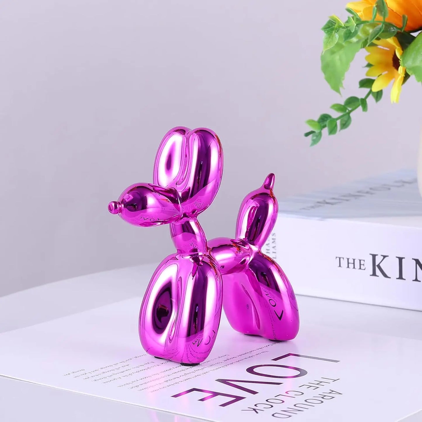 Dog Decor,Balloon Animal Decor,Shelf Decor Preppy Room Decor,Cute Statue Home Decor, Bedroom Modern Sculpture Desk Decor,Office