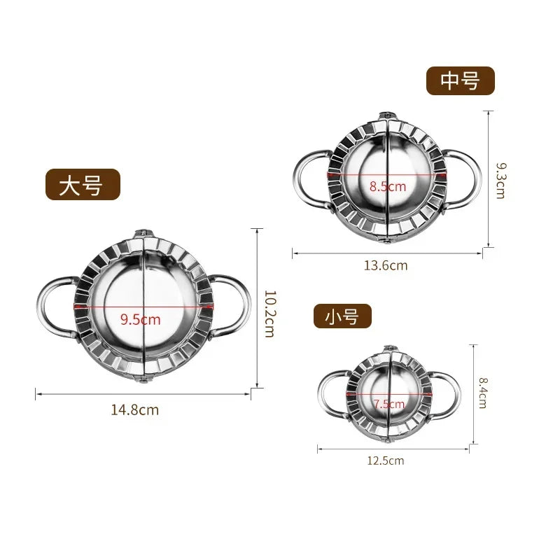 Stainless Steel Dumpling Maker Dumpling Skin Mold Ravioli Maker Press Pie Making Press Wrapper Pastry Maker Kitchen Accessories
