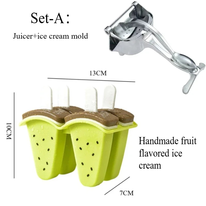 Stainless Steel Lemon Squeezer - Hand Press Juicer for Orange Pomegranate Lime | Manual Citrus Fruit Juice Maker Tool