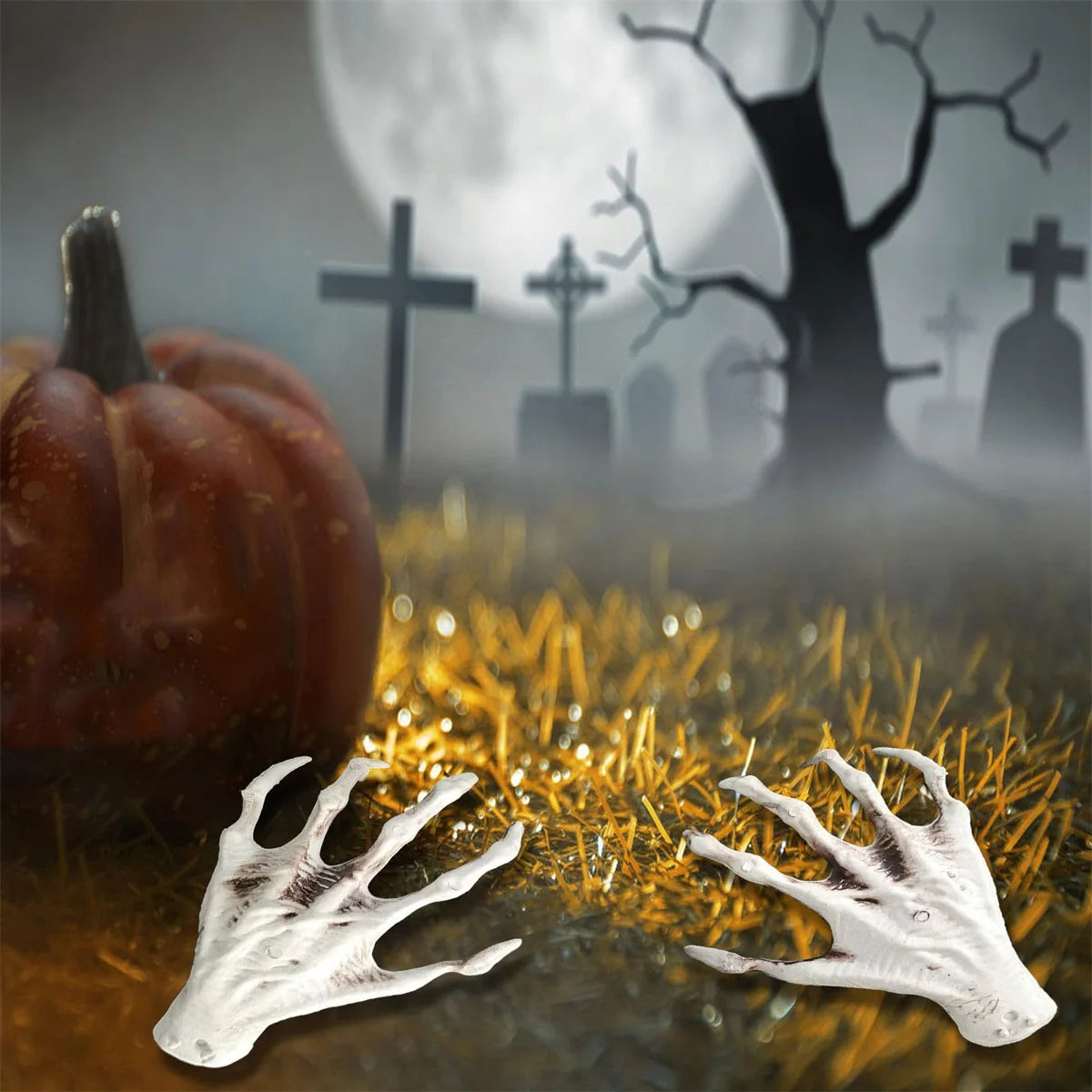 Creepy Zombie Feet Realistic Fake Severed Monster Feet Body Parts Halloween Haunted House Decorations
