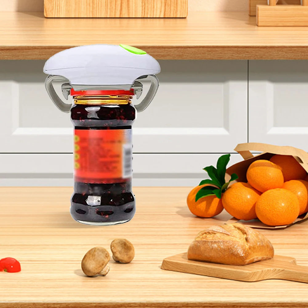 Electric Can Opener easy and easy to open cans and bottles Battery Operated Tin Opener One Touch for All Kinds of Jars Bottles