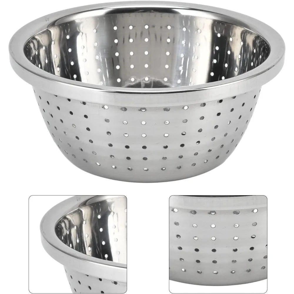 Vegetable Washing Basket, Rustproof Fruit Washing Basket, Stainless Steel Veggie Washing Bowl, Multifunction Kitchen Colander fo